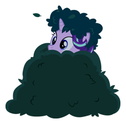 Size: 3000x3000 | Tagged: safe, artist:sol-r, starlight glimmer, pony, unicorn, to where and back again, bush, hiding, simple background, sneaky, solo, soon, transparent background, vector