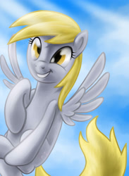 Size: 2364x3228 | Tagged: safe, artist:verulence, derpy hooves, pegasus, pony, female, happy, mare, smiling, solo