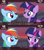 Size: 854x960 | Tagged: safe, derpibooru import, screencap, rainbow dash, twilight sparkle, twilight sparkle (alicorn), alicorn, pegasus, pony, it ain't easy being breezies, cinemare sins