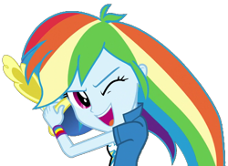 Size: 781x568 | Tagged: safe, artist:fella, derpibooru import, rainbow dash, equestria girls, friendship games, bracelet, cute, dashabetes, hat, jewelry, one eye closed, simple background, solo, transparent background, wink