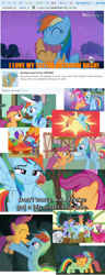Size: 650x1700 | Tagged: safe, derpibooru import, edit, edited screencap, screencap, apple bloom, bow hothoof, cheerilee, pinkie pie, rainbow dash, scootaloo, silver spoon, windy whistles, earth pony, pegasus, pony, brotherhooves social, campfire tales, crusaders of the lost mark, equestria games (episode), flight to the finish, parental glideance, sleepless in ponyville, the cart before the ponies, cap, cheering, clothes, collage, crystal empire, cute, cutealoo, cutie mark, derpibooru, discovery family logo, flag, hat, hoofbump, hub logo, hug, image macro, jumpsuit, livestream, mechanic coveralls, meme, meta, noogie, op is a slowpoke, playing, rainbow dash's parents, scootalove, sisterly love, text, the cmc's cutie marks, upsies, whistle, winsome falls