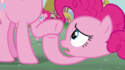 Size: 1280x720 | Tagged: safe, screencap, pinkie pie, earth pony, pony, too many pinkie pies, clone, hooves, pinkie clone, soon