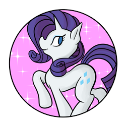 Size: 1283x1283 | Tagged: safe, artist:fauxsquared, rarity, pony, unicorn, female, horn, mare, solo, white coat