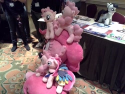 Size: 2560x1920 | Tagged: artist needed, safe, pinkie pie, big apple ponycon, irl, photo, pinkamena diane pie, plushie