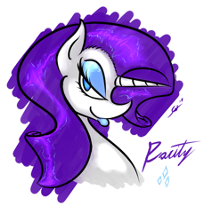 Size: 1681x1833 | Tagged: safe, artist:saliantsunbreeze, rarity, pony, unicorn, bust, portrait, solo