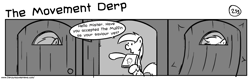 Size: 1280x404 | Tagged: safe, artist:tetrapony, derpy hooves, pegasus, pony, comic:the daily derp, comic, female, mare, muffinism, religion, the movement derp