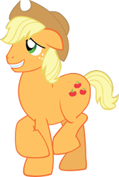 Size: 4649x6903 | Tagged: safe, artist:riokenng3, applejack, applejack (male), big macintosh, earth pony, pony, magic duel, absurd resolution, big jackintosh, crossed hooves, disguise, recolor, rule 63, simple background, solo, transparent background, vector