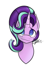 Size: 3138x4428 | Tagged: safe, artist:cosmicchrissy, starlight glimmer, pony, unicorn, absurd resolution, bust, portrait, simple background, solo, transparent background