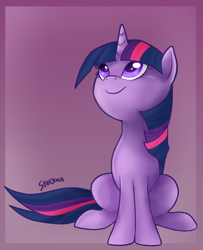 Size: 856x1055 | Tagged: safe, artist:mn27, derpibooru import, twilight sparkle, pony, unicorn, female, horn, mare, purple coat, purple mane, solo