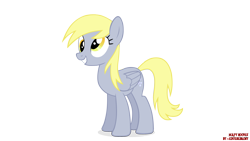 Size: 1920x1080 | Tagged: safe, artist:eugenebrony, derpy hooves, pegasus, pony, female, mare, simple background, smiling, solo, transparent background, vector