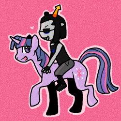 Size: 431x431 | Tagged: safe, artist:breezyrach, derpibooru import, twilight sparkle, equius zahhak, homestuck