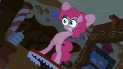 Size: 1277x719 | Tagged: safe, edit, edited screencap, screencap, pinkie pie, earth pony, pony, bridle gossip, evil enchantress, special eyes