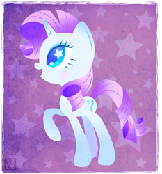 Size: 600x645 | Tagged: safe, artist:disfiguredstick, rarity, pony, unicorn, female, horn, mare, solo, white coat