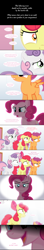 Size: 1280x7255 | Tagged: safe, artist:jan, apple bloom, pinkie pie, scootaloo, sweetie belle, earth pony, pony, ask the crusaders, comic, cutie mark crusaders, existential crisis, fourth wall, the truth, this will end in tears, truth, tumblr comic