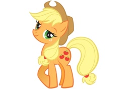 Size: 570x402 | Tagged: safe, applejack, earth pony, pony, official, simple background, solo, stock vector, vector, white background