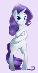 Size: 439x848 | Tagged: safe, artist:cyahna, rarity, pony, unicorn, bipedal, hips, pretty