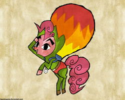 Size: 962x772 | Tagged: safe, artist:squishypony, pinkie pie, earth pony, pony, nintendo, solo, style emulation, the legend of zelda, the legend of zelda: the wind waker, tingle