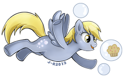 Size: 720x469 | Tagged: safe, artist:creepynurse, derpy hooves, pegasus, pony, female, mare, muffin, solo