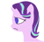 Size: 694x672 | Tagged: safe, artist:violaconcert, derpibooru exclusive, starlight glimmer, pony, unicorn, bust, simple background, solo, white background