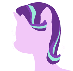 Size: 694x672 | Tagged: safe, artist:violaconcert, derpibooru exclusive, starlight glimmer, pony, unicorn, bust, simple background, solo, white background