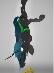 Size: 1864x2508 | Tagged: safe, artist:groomlake, queen chrysalis, changeling, changeling queen, colored, cookie, drool, drool string, female, food, tongue out