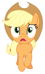 Size: 2992x4952 | Tagged: safe, artist:natalistudios, applejack, earth pony, pony, simple background, solo, transparent background, vector