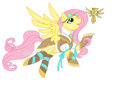 Size: 2520x1800 | Tagged: safe, artist:ladyduskfall, fluttershy, bird, pegasus, pony, goggles, steampunk