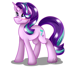 Size: 1250x1150 | Tagged: safe, artist:jack-pie, starlight glimmer, pony, unicorn, blushing, cute, glimmerbetes, simple background, smiling, solo, transparent background