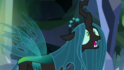 Size: 1280x720 | Tagged: safe, screencap, ocellus, queen chrysalis, changeling, changeling queen, what lies beneath, crying, crysalis, cute, cutealis, diaocelles, female, open mouth, solo