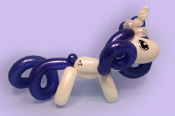 Size: 600x400 | Tagged: safe, artist:jolinnar, rarity, balloonie pony, original species, balloon, balloon animal, craft, custom, irl, photo