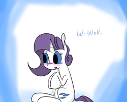 Size: 1225x990 | Tagged: safe, artist:theponybard, rarity, pony, unicorn, askteenagerarity, solo, tumblr