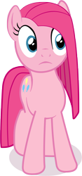 Size: 2178x4652 | Tagged: safe, artist:pinkiepizzles, pinkie pie, earth pony, pony, pinkamena diane pie, reaction image, simple background, solo, transparent background, vector