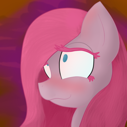 Size: 600x600 | Tagged: safe, artist:twithehedgehog, pinkie pie, earth pony, pony, drunk, female, mare, pink coat, pink mane, pinkamena diane pie