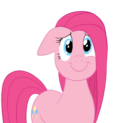 Size: 600x600 | Tagged: safe, artist:infernaldalek, pinkie pie, earth pony, pony, cute, cuteamena, happy, pinkamena diane pie, smiling