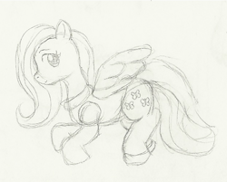 Size: 622x499 | Tagged: safe, artist:voltrathelively, fluttershy, pegasus, pony, clothes, dress, female, mare