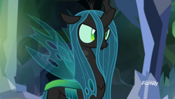 Size: 1920x1080 | Tagged: safe, screencap, ocellus, queen chrysalis, changeling, changeling queen, what lies beneath, cave, disguise, disguised changeling, female, nightmare cave, solo