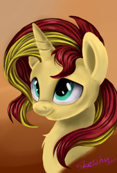 Size: 1181x1748 | Tagged: safe, artist:sketchy-the-pony, sunset shimmer, pony, unicorn, solo