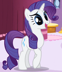 Size: 212x246 | Tagged: safe, rarity, pony, unicorn, animated, cute, giggling, laughing, laughingmares.jpg, raribetes, solo