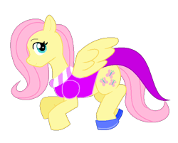 Size: 622x499 | Tagged: safe, artist:voltrathelively, fluttershy, clothes, dreamself, dress, homestuck