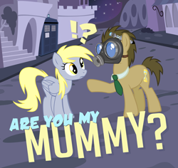 Size: 900x850 | Tagged: safe, artist:pixelkitties, derpy hooves, doctor whooves, pegasus, pony, doctor who, empty child, female, mare, tardis, the empty child