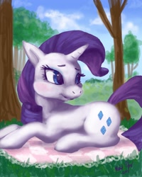 Size: 2400x3000 | Tagged: safe, artist:distraction-number-4, rarity, pony, unicorn, female, horn, mare, solo, white coat