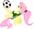 Size: 4800x4072 | Tagged: safe, artist:qazwsx302, artist:thattagen, fluttershy, pegasus, pony, absurd resolution, football, ponytail, simple background, sports, svg, transparent background, vector