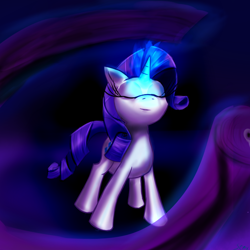 Size: 900x900 | Tagged: safe, artist:senx, rarity, pony, unicorn, fabric, magic, solo