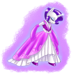 Size: 3502x3600 | Tagged: safe, artist:zaphy1415926, rarity, anthro, bipedal, clothes, dress, solo