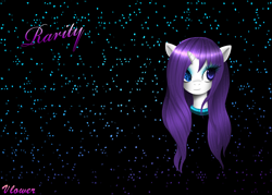 Size: 3550x2541 | Tagged: safe, artist:vlower, rarity, pony, unicorn, female, horn, mare, solo, white coat