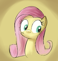 Size: 690x732 | Tagged: safe, artist:andergrin, fluttershy, pegasus, pony, female, mare, pink mane, yellow coat