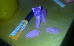 Size: 1224x761 | Tagged: safe, derpibooru import, twilight sparkle, twilight sparkle (alicorn), alicorn, pony, blind bag, female, irl, mare, toy, wings