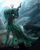 Size: 1280x1586 | Tagged: safe, artist:airfly-pony, queen chrysalis, changeling, changeling queen, alternate hairstyle, armor, fantasy class, female, looking up, rcf community, solo, warrior