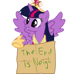 Size: 700x700 | Tagged: safe, artist:adrusi, derpibooru import, twilight sparkle, spoiler:s03, alicorn drama, the end is neigh