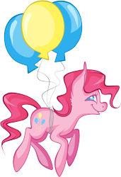 Size: 750x1095 | Tagged: safe, artist:legalese, pinkie pie, earth pony, pony, balloon, female, mare, pink coat, pink mane, solo